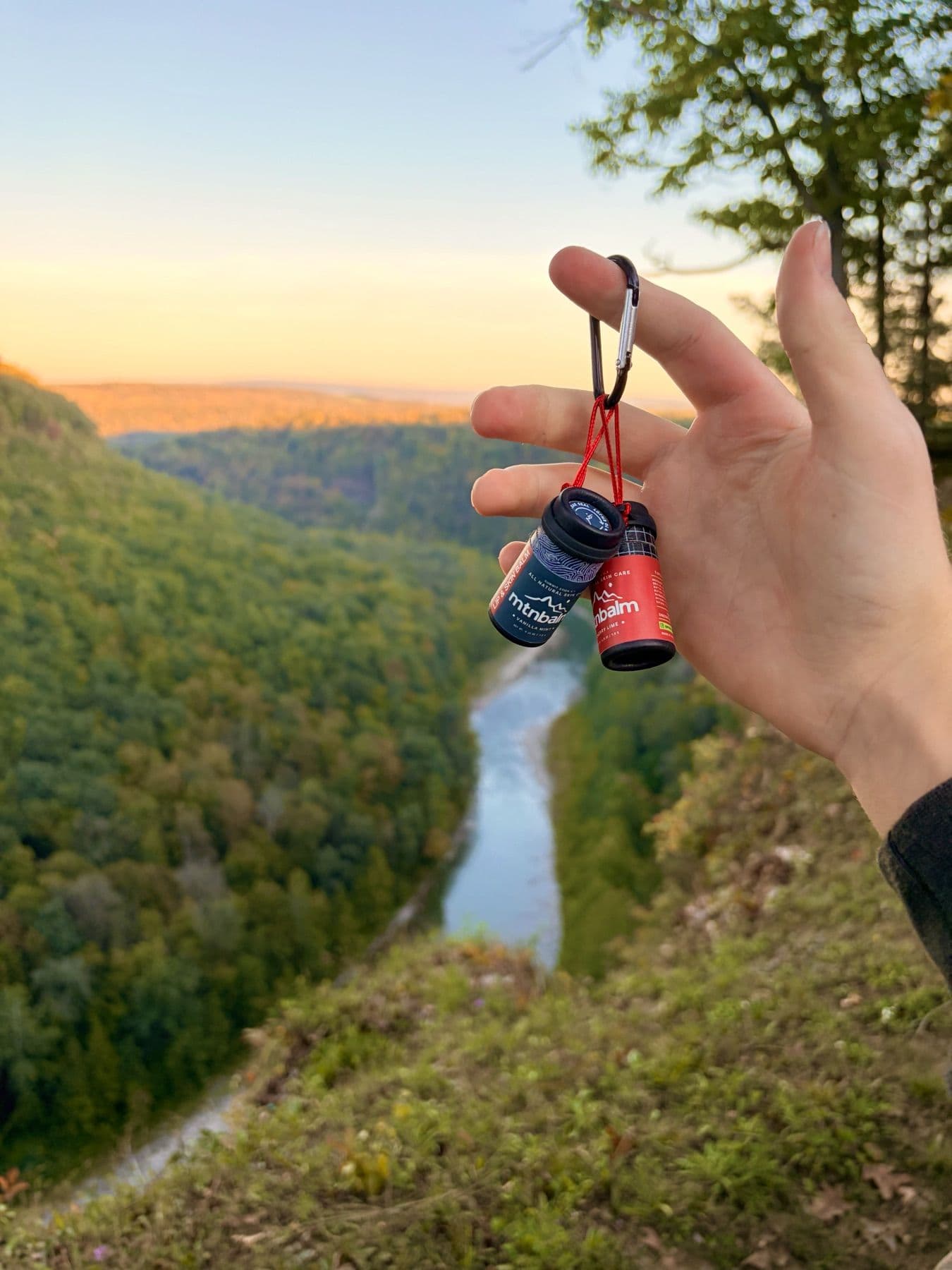 Summit Sticks over the Letchworth gorge at sunset